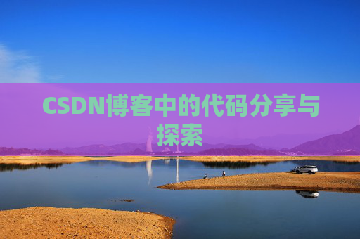 CSDN博客中的代码分享与探索